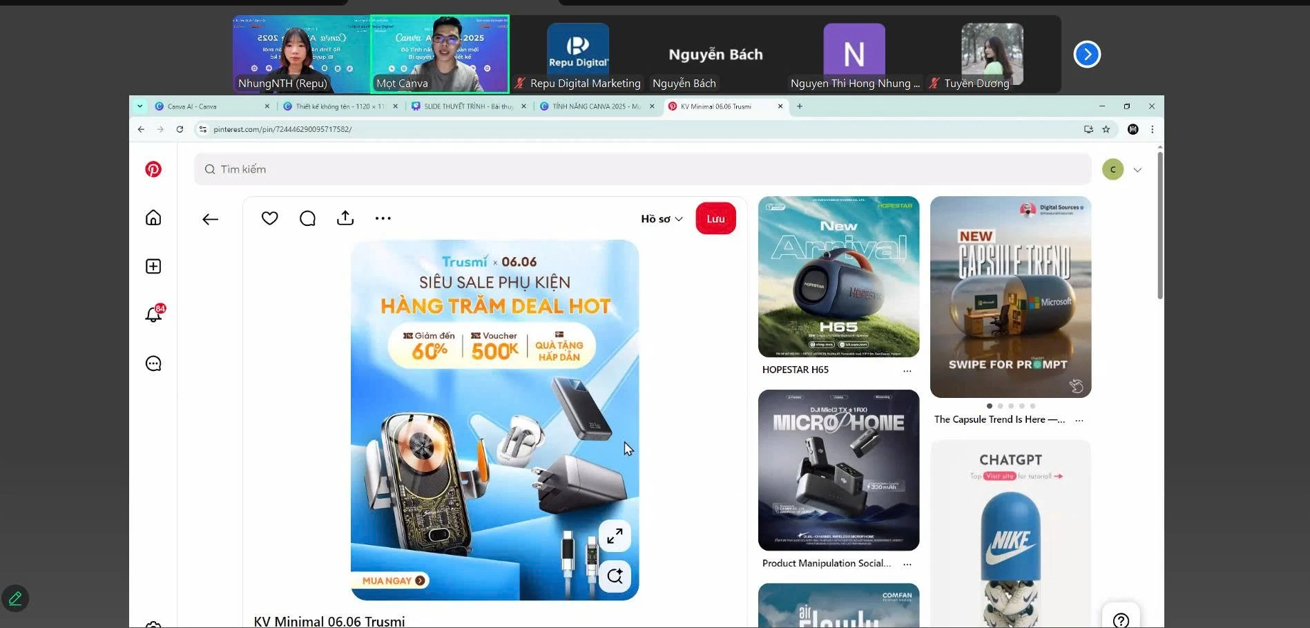 VMCC đồng hành cùng Repu Digital với vai trò đơn vị bảo trợ truyền thông – tổ chức thành công sự kiện trực tuyến ” Canva AI Suite 2025: Bộ tính năng hoàn toàn mới & Bí quyết tối ưu thiết kế
